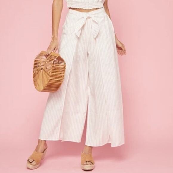 Lost + Wander Chica Wide Leg Slit Pants Size Small - Picture 1 of 14